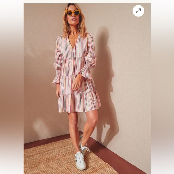 POMANDER PLACE Tuckernuck Bermuda Pink Sorbet Kenzo Dress size Large - Picture 7 of 8